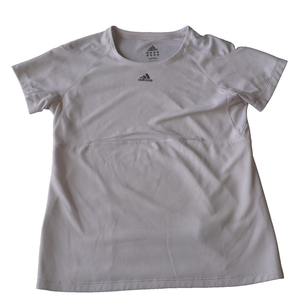 Adidas Top Womens‎ Small white Short Sleeve  Casual Active